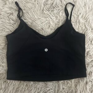 lululemon athletica Black align Cropped Tank Top